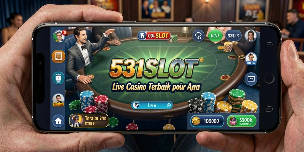 Tampilan gameplay seru di 531SLOT dengan dealer langsung.