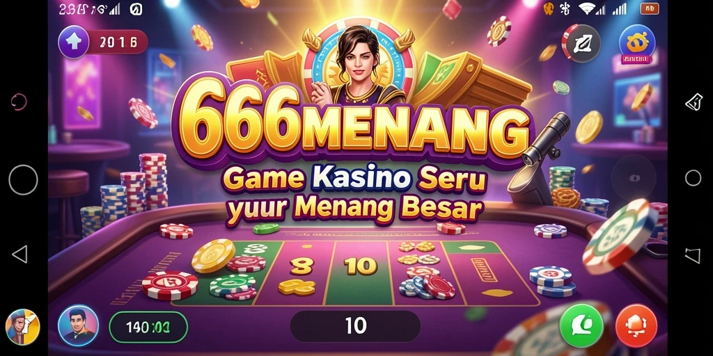 Tampilan gameplay seru di 666MENANG dengan suasana kasino yang nyata.