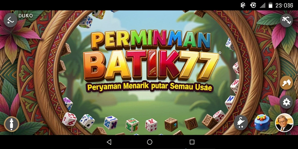 Screenshot utama BATIK77 yang menunjukkan gameplay Puzzle yang seru.