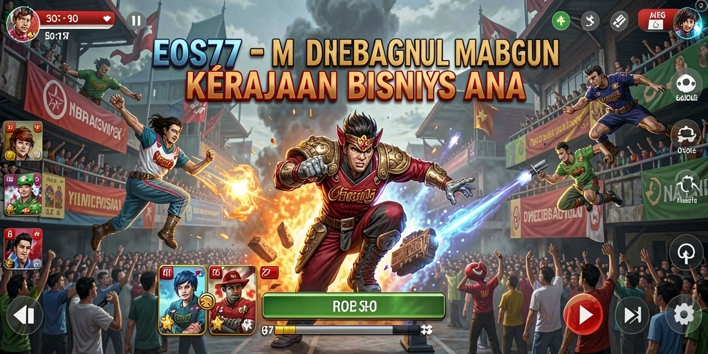 Screenshot menampilkan gameplay yang menegangkan dalam EOS77.