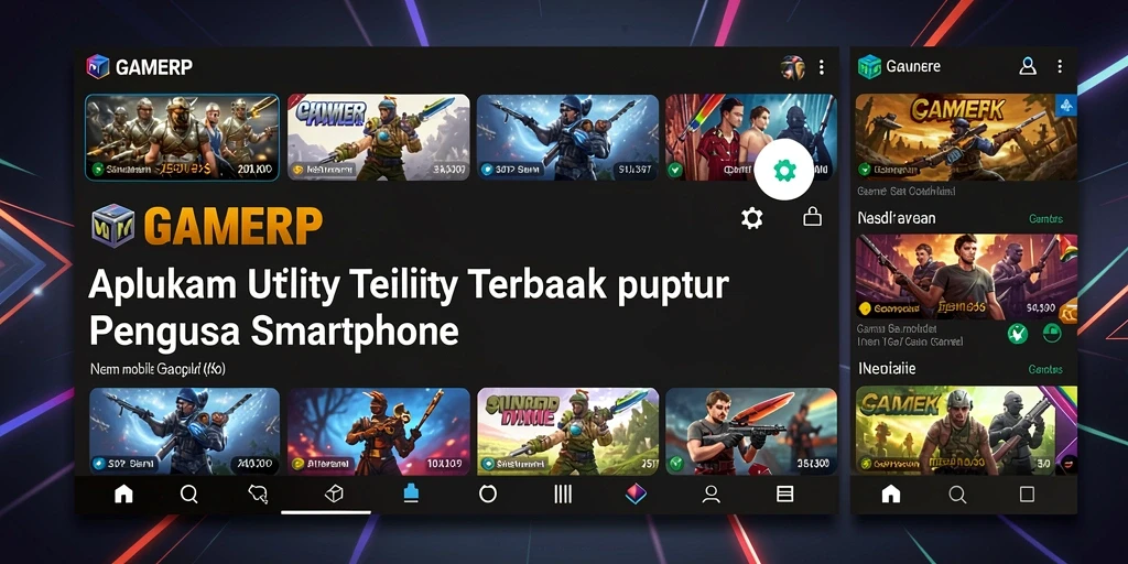 Tangkapan layar GAMERP menampilkan antarmuka yang bersih dan fungsional.
