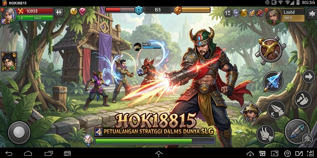 Gameplay menarik dalam HOKI8815, menampilkan strategi dan pertempuran.