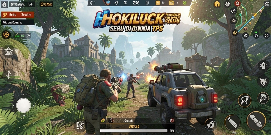 Tangkapan layar menampilkan aksi mendebarkan dalam HOKILUCK.