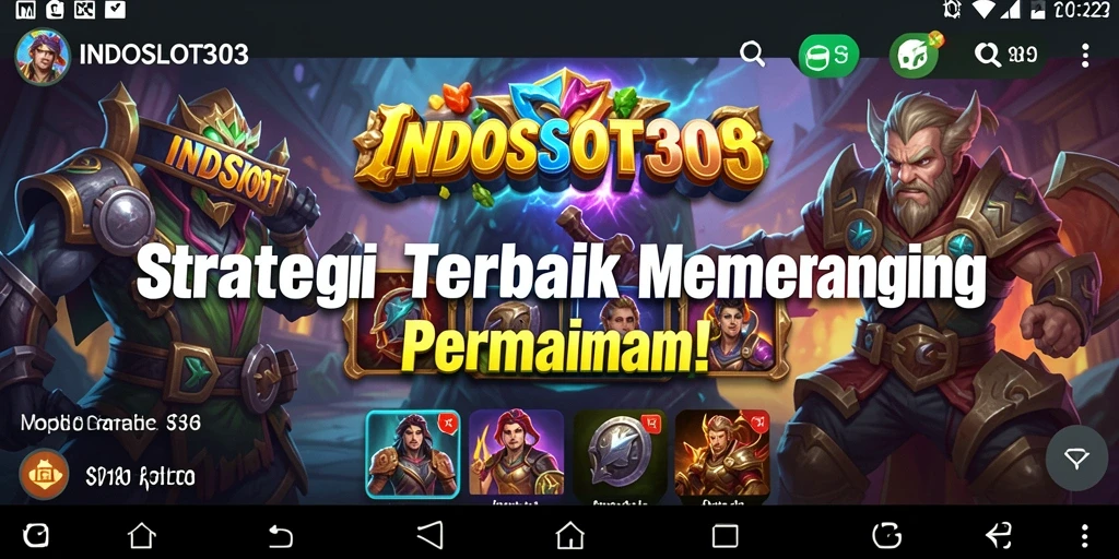 Tampilan gameplay yang menggambarkan strategi mendebarkan di INDOSLOT303.