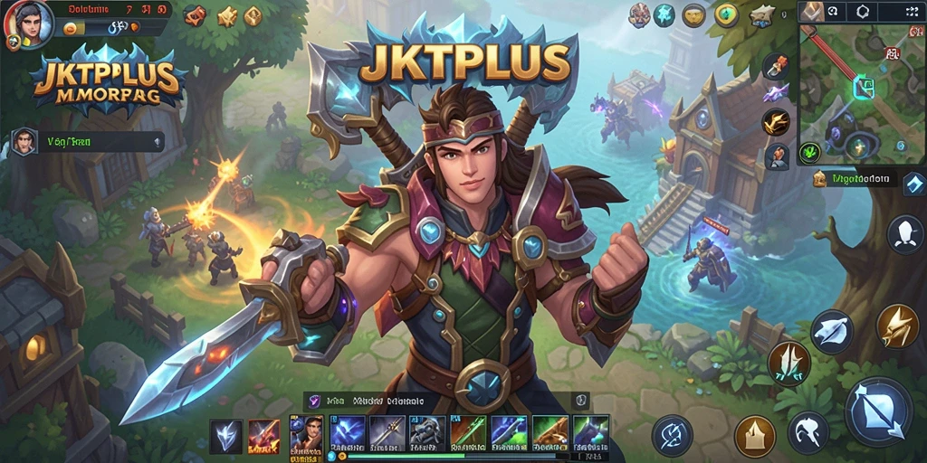 Tampilan gameplay JKTPLUS yang penuh aksi dan petualangan.