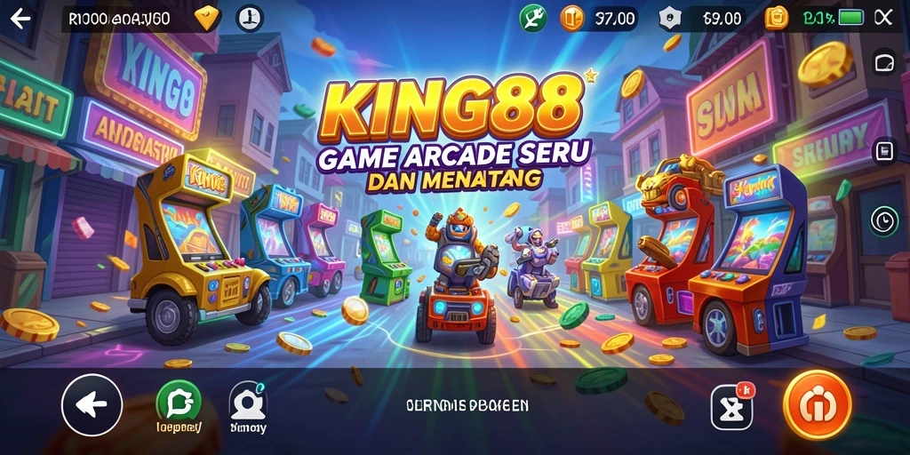 Tampilan menarik dari gameplay KING88 yang penuh aksi Arcade.