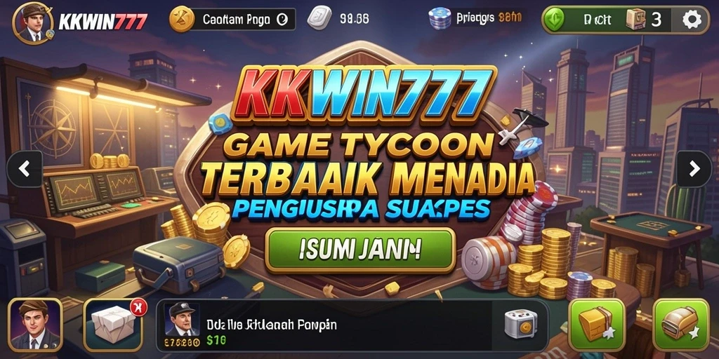 Screenshot utama KKWIN777 yang menunjukkan gameplay Tycoon yang seru.