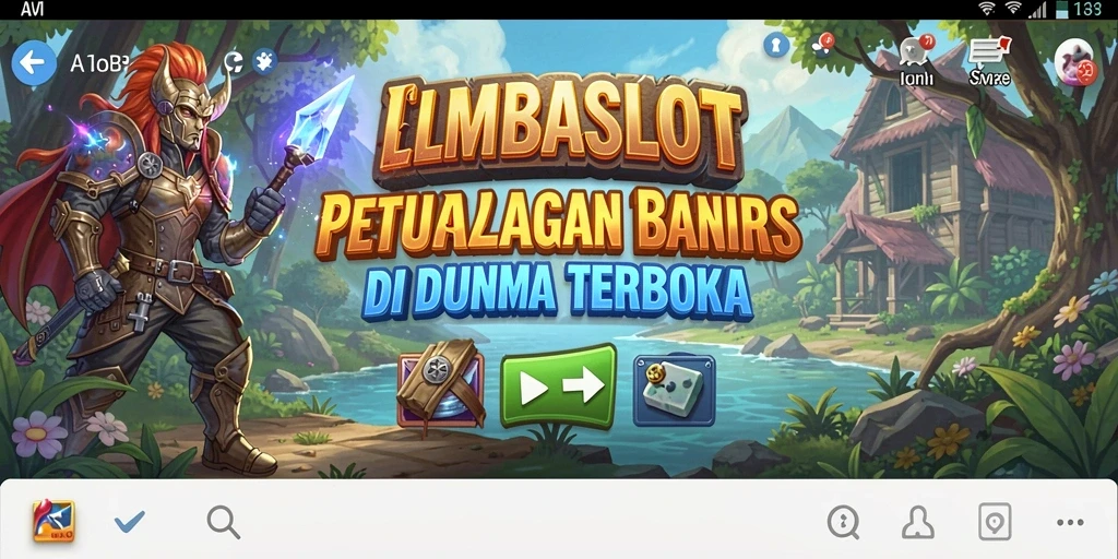 Tangkapan layar LMBASLOT menampilkan pemain menjelajahi dunia terbuka yang luas.