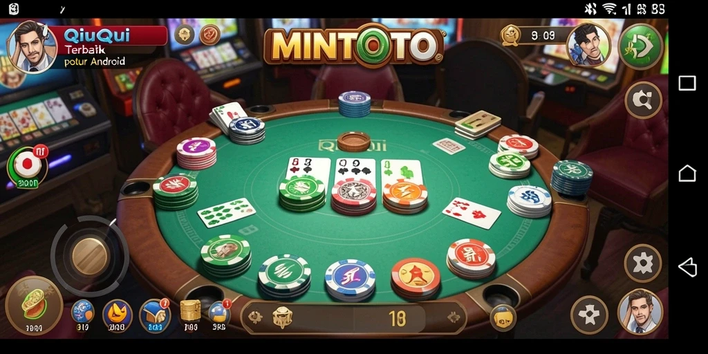 Tampilan seru gameplay QiuQiu di MINTOTO.