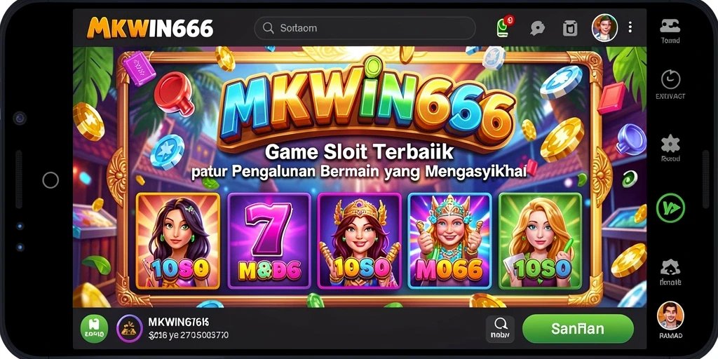Tampilan gameplay MKWIN666 yang menarik dan penuh warna.