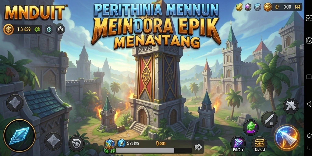 Gameplay MNDUIT yang menarik dalam genre Tower Defense.