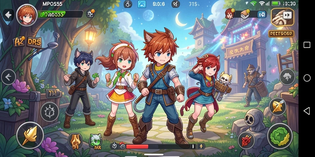Tampilan gameplay MPO555 yang memukau dengan karakter Anime yang menarik.
