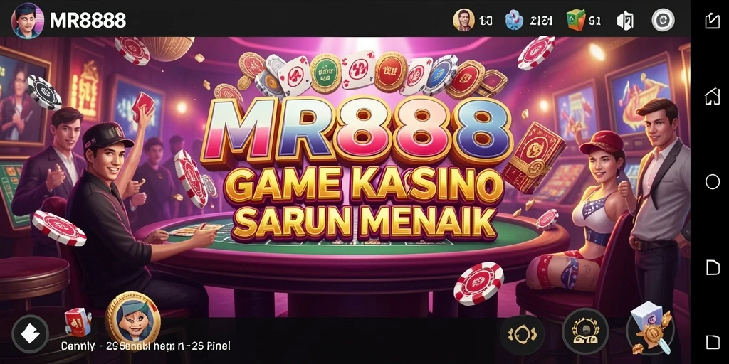 Gameplay menarik dengan berbagai permainan kasino seru.