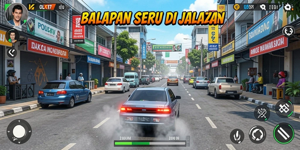 Tampilan menegangkan dari balapan seru di OLX17.