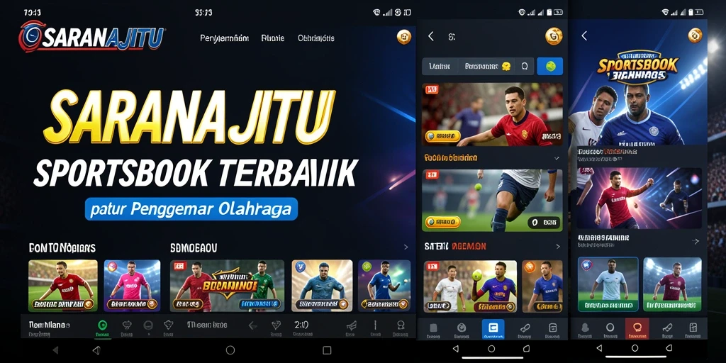 Tampilan gameplay menarik dari aplikasi Sportsbook SARANAJITU.