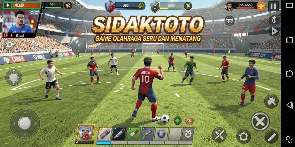 Tampilan gameplay <strong>SIDAKTOTO</strong> yang menarik dalam pertandingan olahraga.