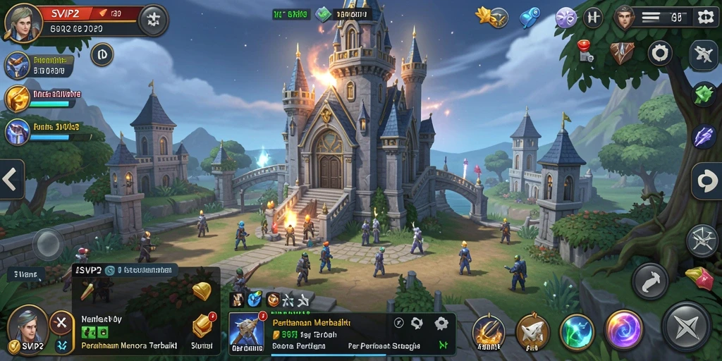 Gameplay menara pertahanan yang seru dan menyenangkan.