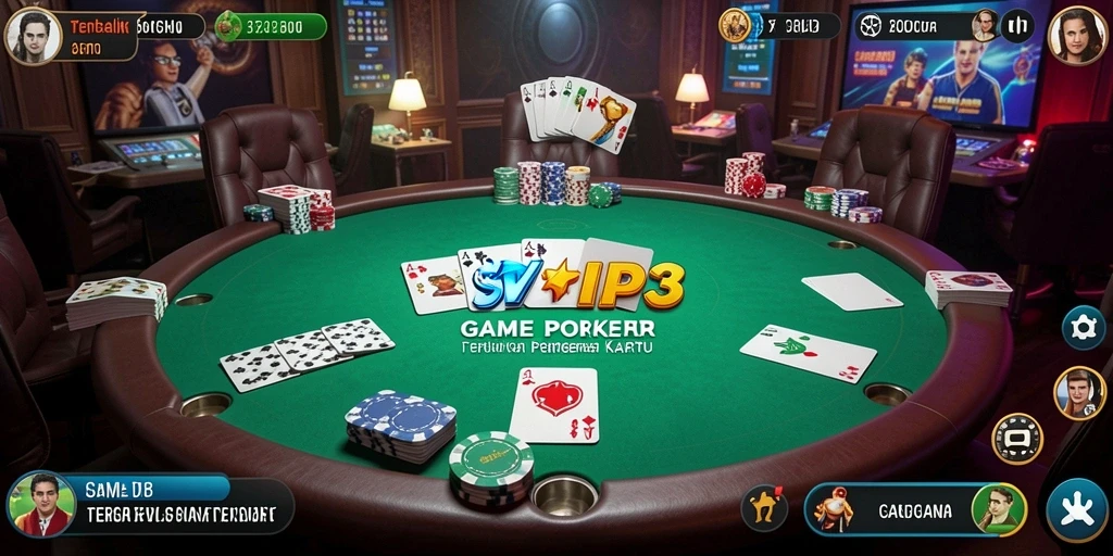 Tampilan permainan Poker yang menarik di SVIP3.