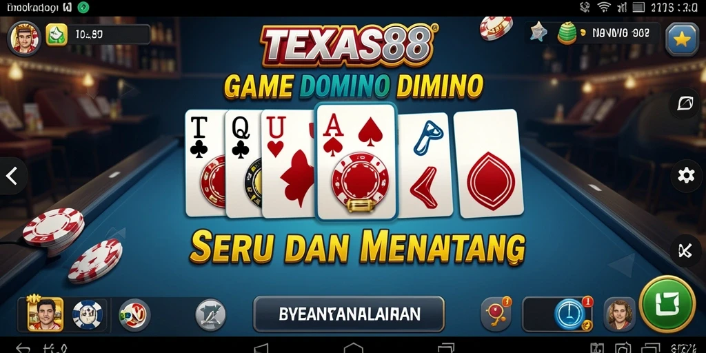 Gameplay seru TEXAS88 dalam permainan Domino.