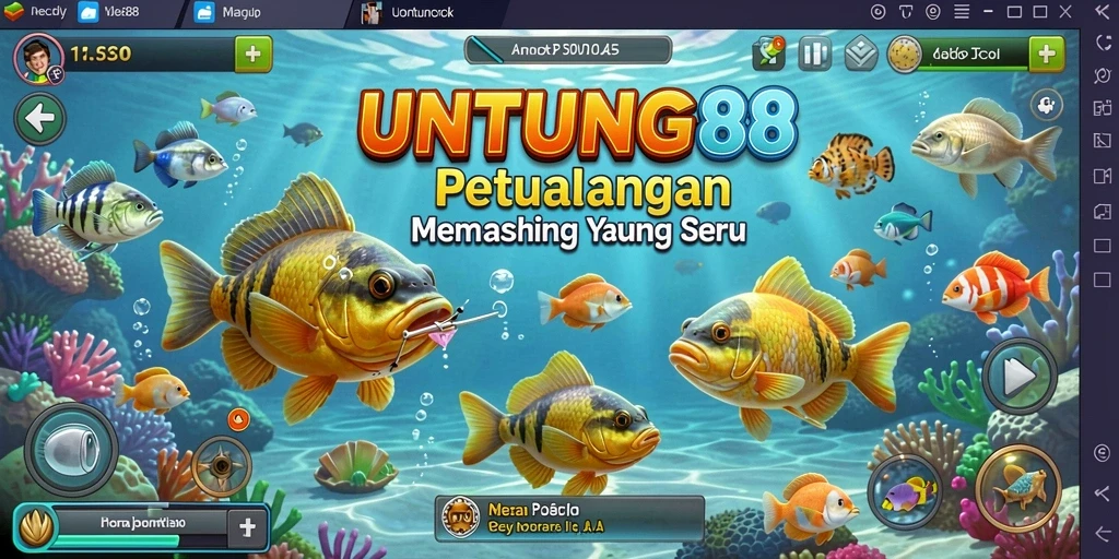 Screenshot gameplay UNTUNG88 menampilkan aksi memancing yang seru.