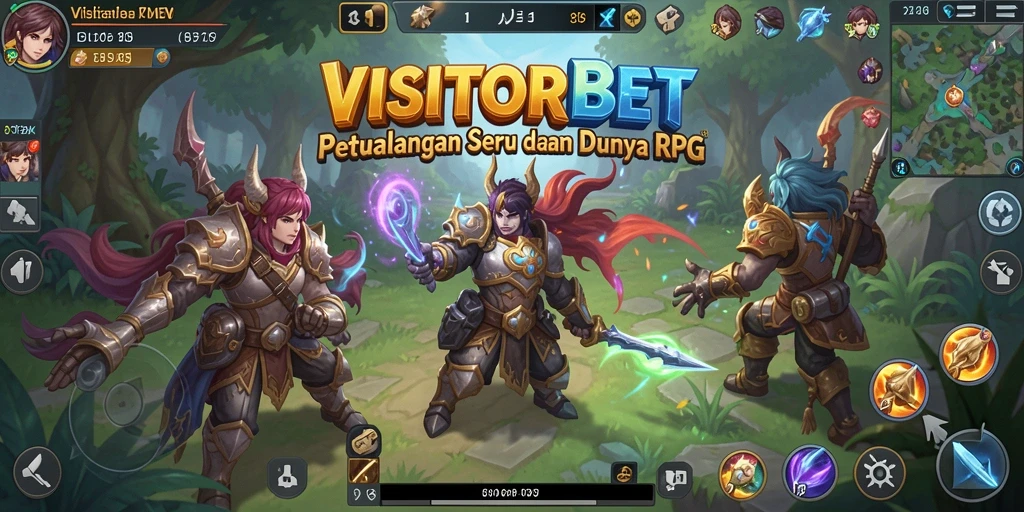 Tampilan gameplay seru dengan banyak misi RPG.