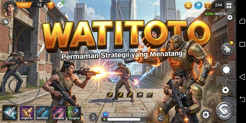 Tampilan gameplay menarik dari WATITOTO dengan elemen strategi yang intens.