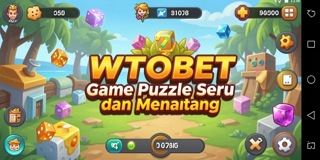 Screenshot utama WTOBET menampilkan gameplay Puzzle yang menantang dan menarik.
