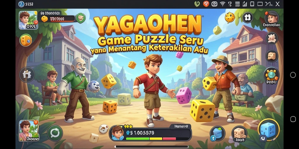 Tampilan gameplay YAGAOHEN yang penuh warna dan menarik.