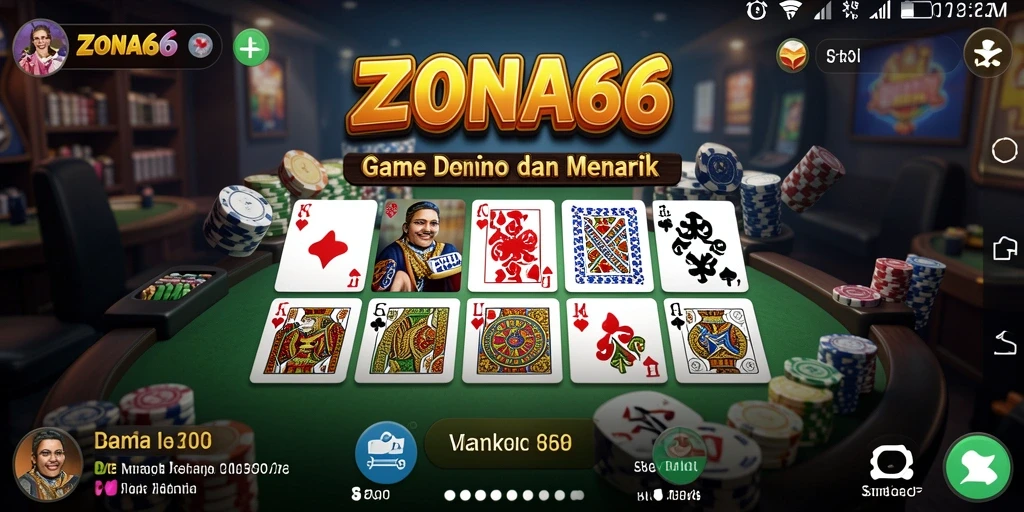Tangkapan layar ZONA66 menampilkan pemain yang asyik bermain Domino.